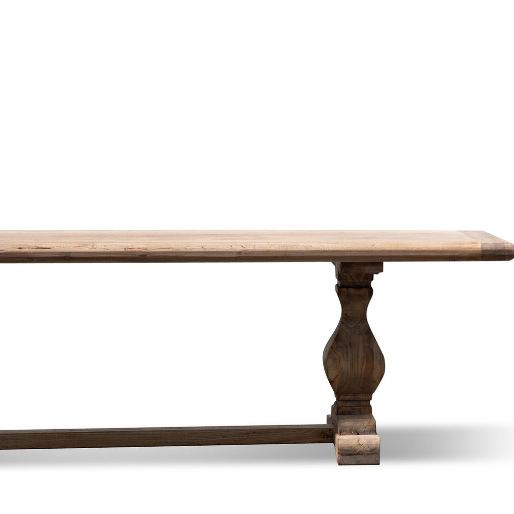 Reclaimed ELM 2.4m Wood Bergamo Bench- Natural