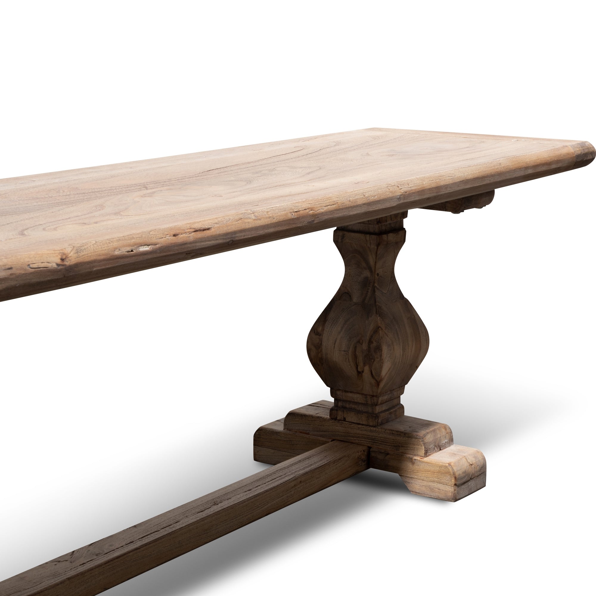 Reclaimed ELM 2.4m Wood Bergamo Bench- Natural