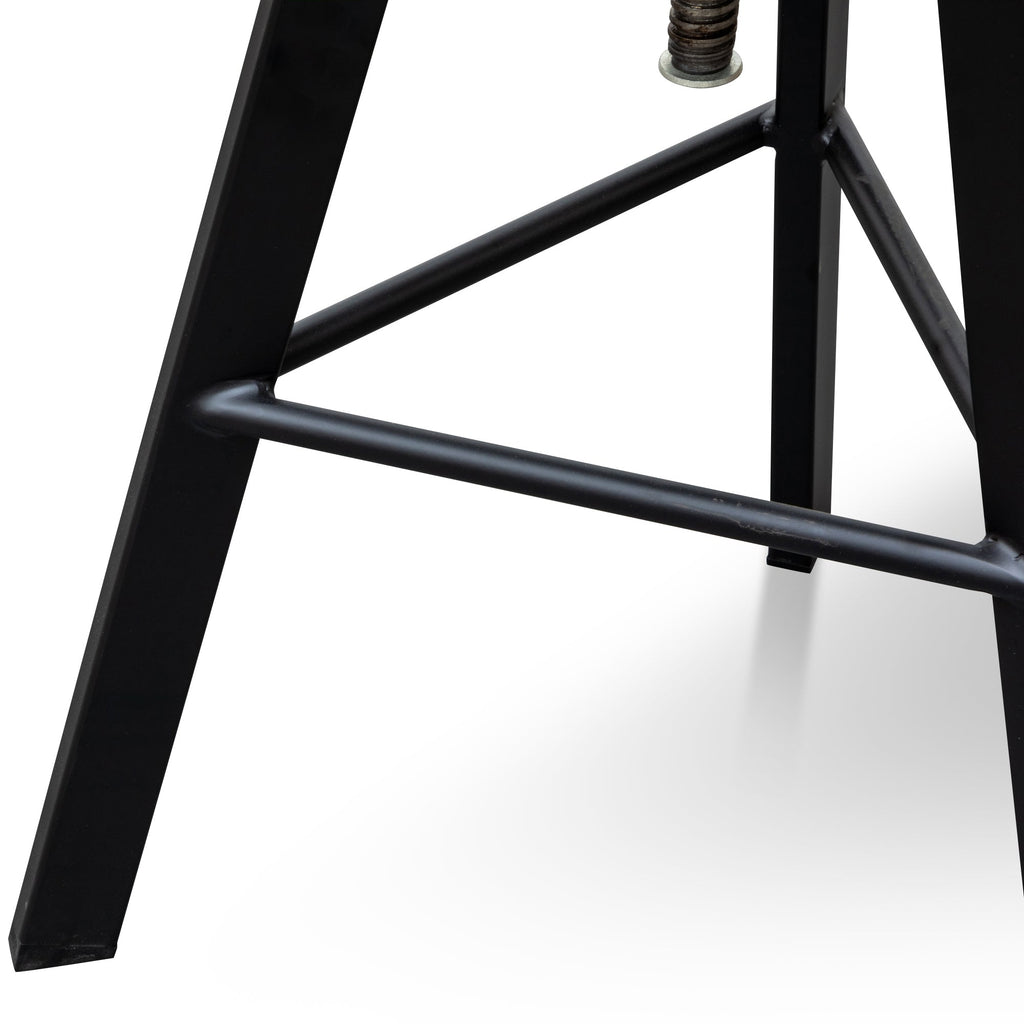 Steel Amalfi Bar Stool - Black