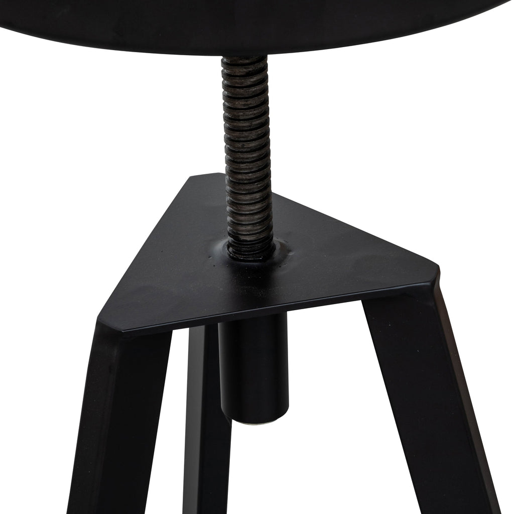 Steel Amalfi Bar Stool - Black