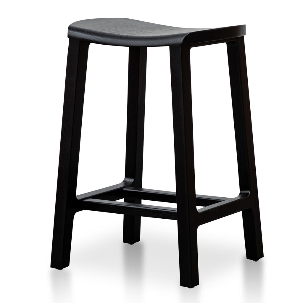 Wooden Amalfi Bar Stool - Black