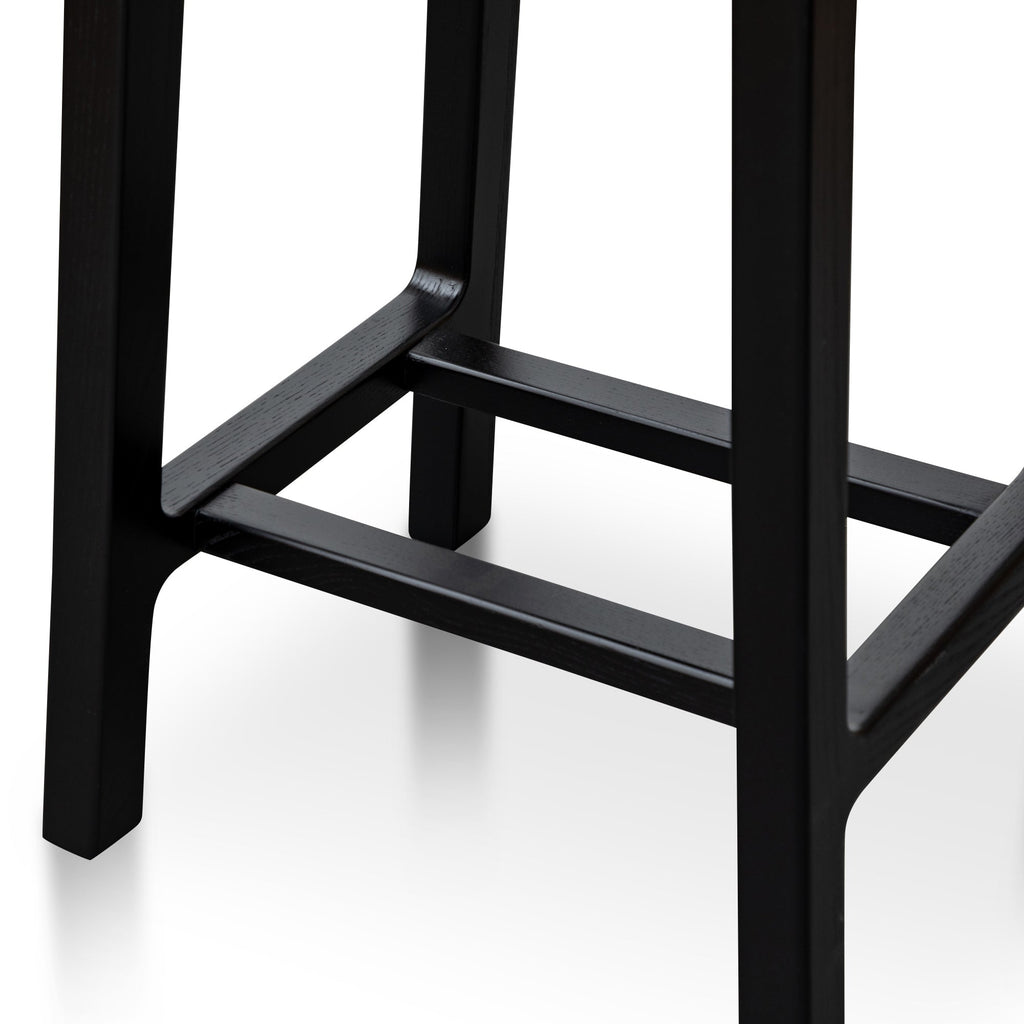 Wooden Amalfi Bar Stool - Black