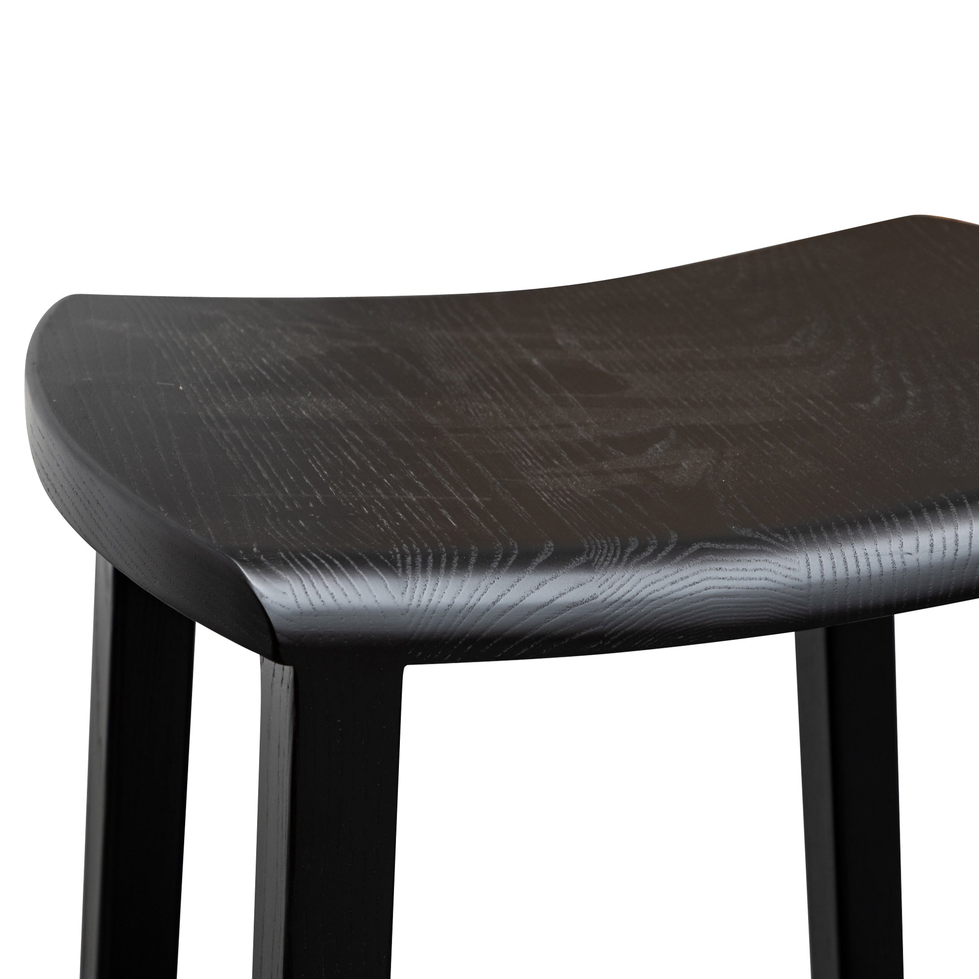 Wooden Amalfi Bar Stool - Black