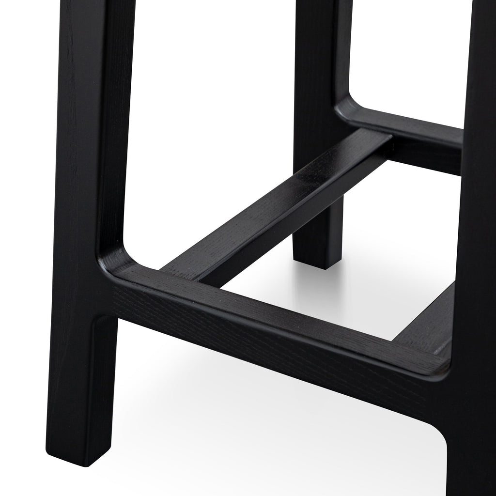 Wooden Amalfi Bar Stool - Black