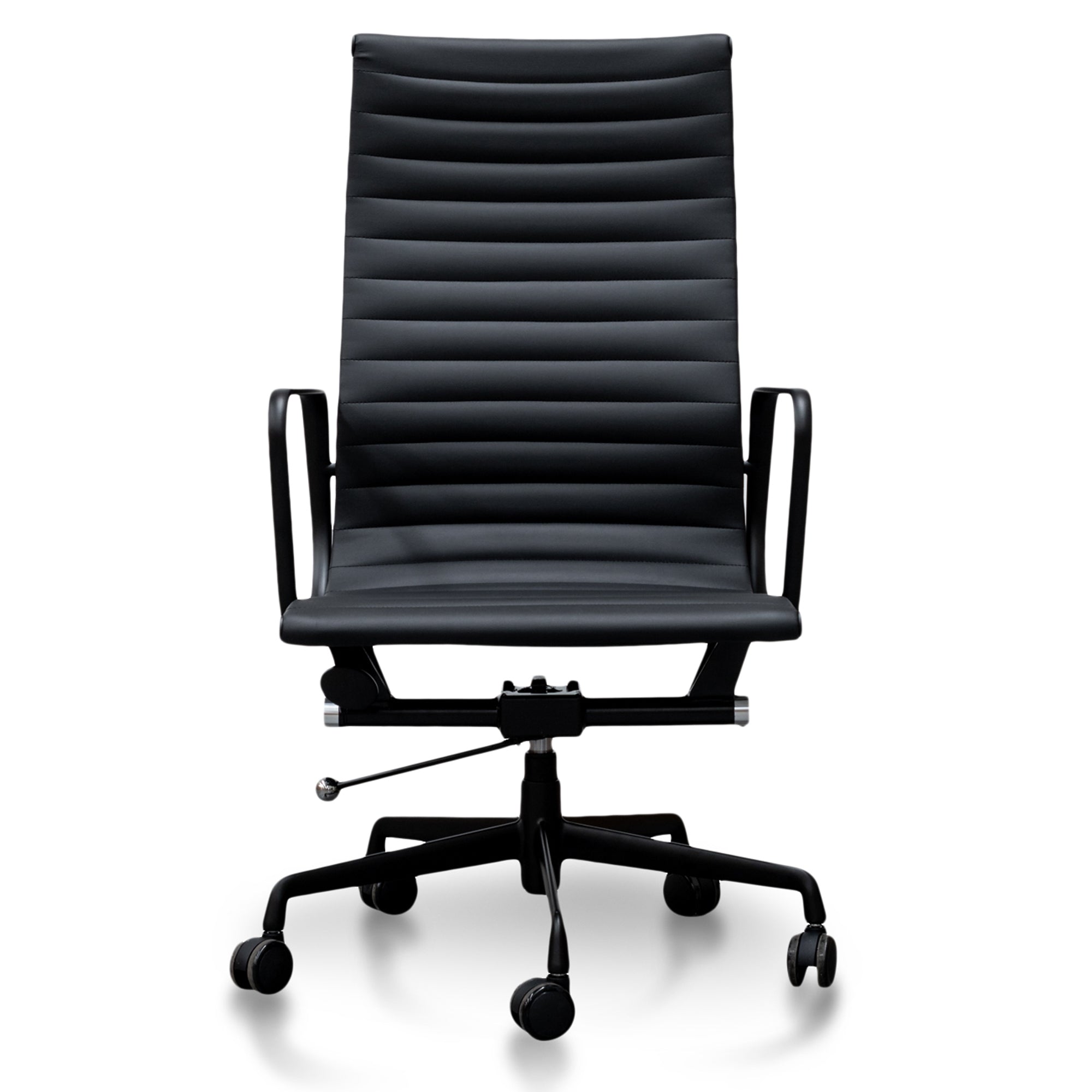 Executive Leather Milano Office Chair - Full Black