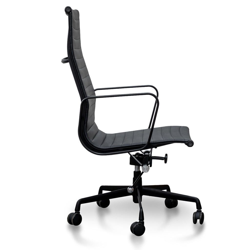Executive Leather Milano Office Chair - Full Black