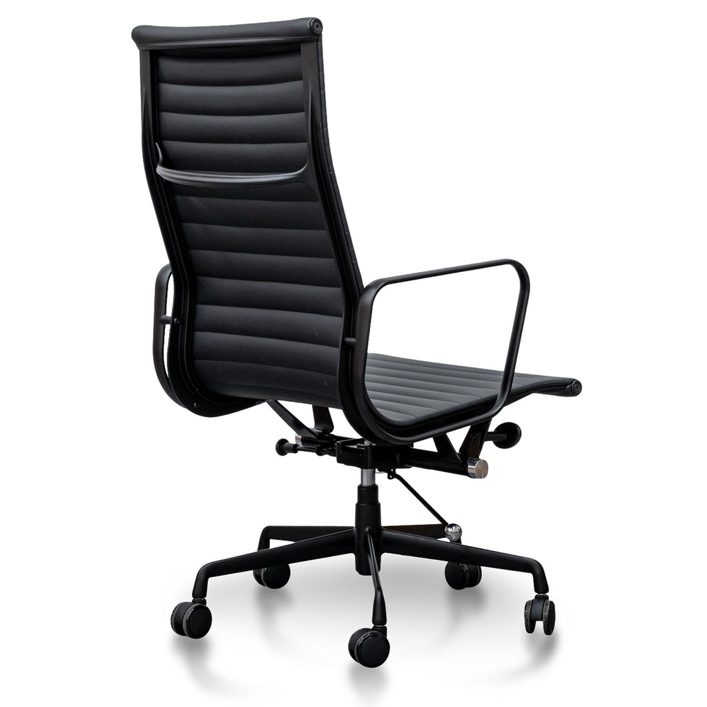 Executive Leather Milano Office Chair - Full Black