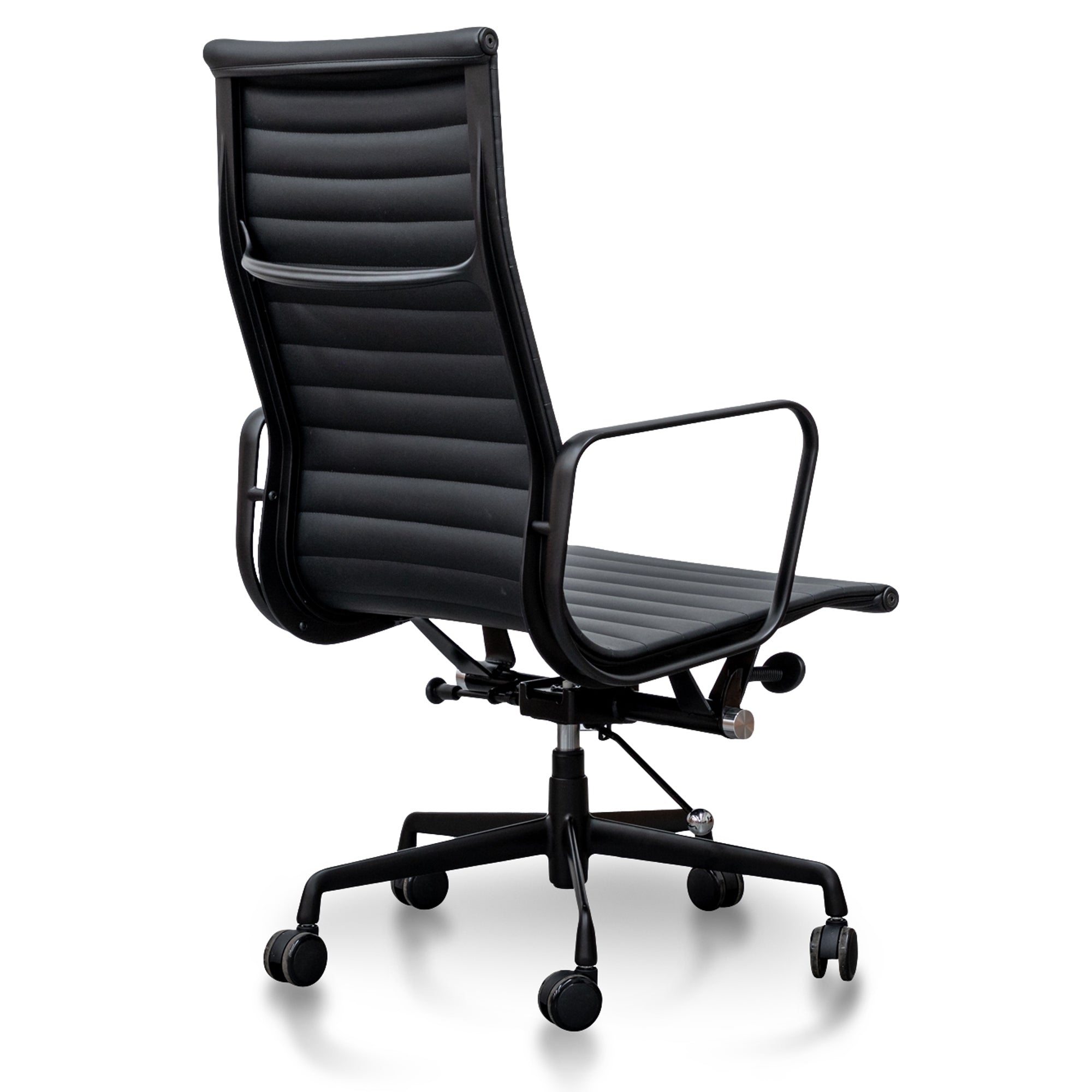 Executive Leather Milano Office Chair - Full Black