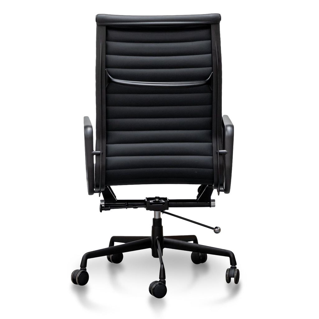 Executive Leather Milano Office Chair - Full Black