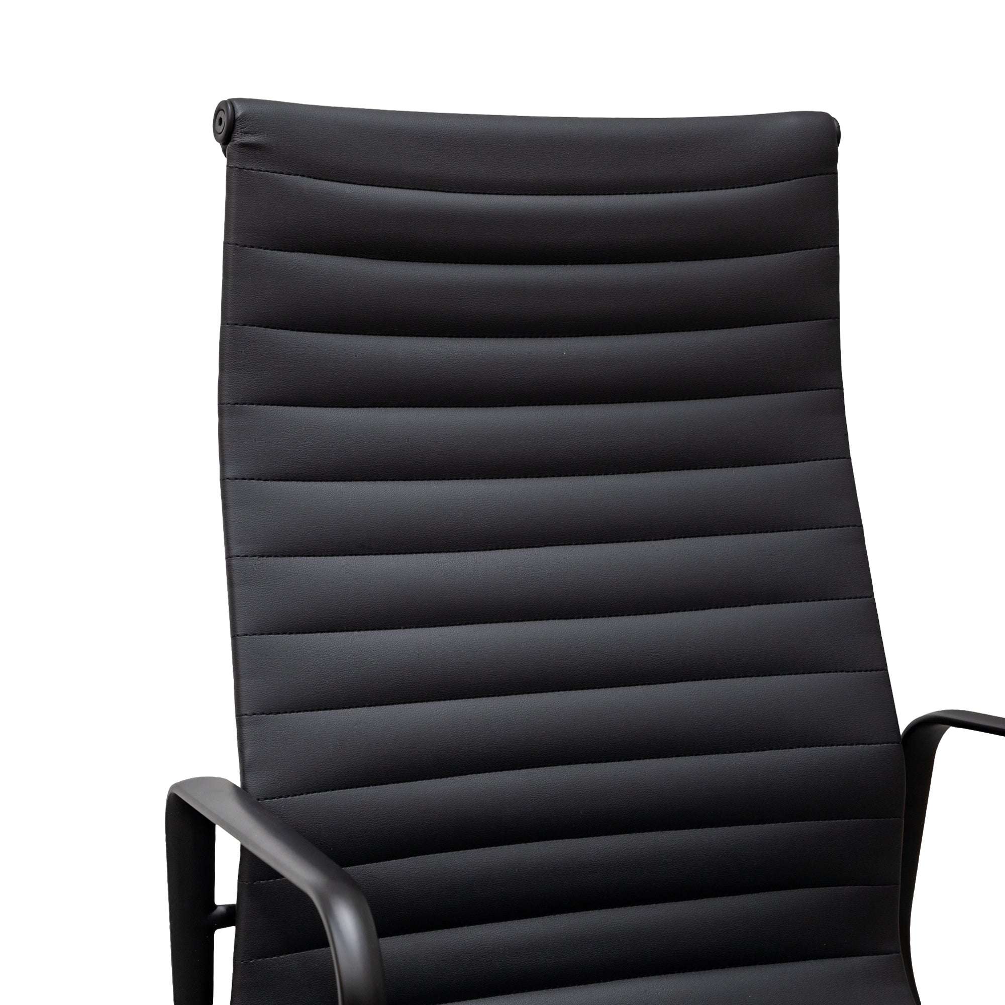 Executive Leather Milano Office Chair - Full Black
