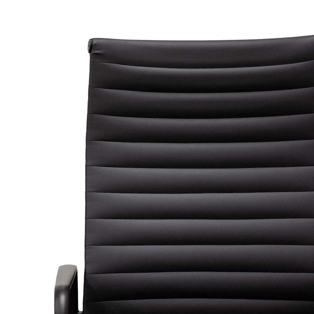 Executive Leather Milano Office Chair - Full Black