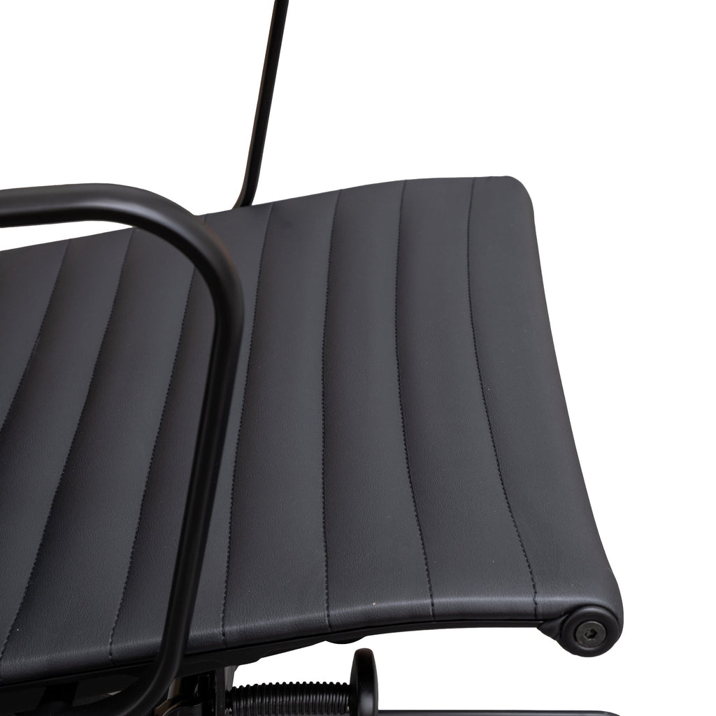 Executive Leather Milano Office Chair - Full Black