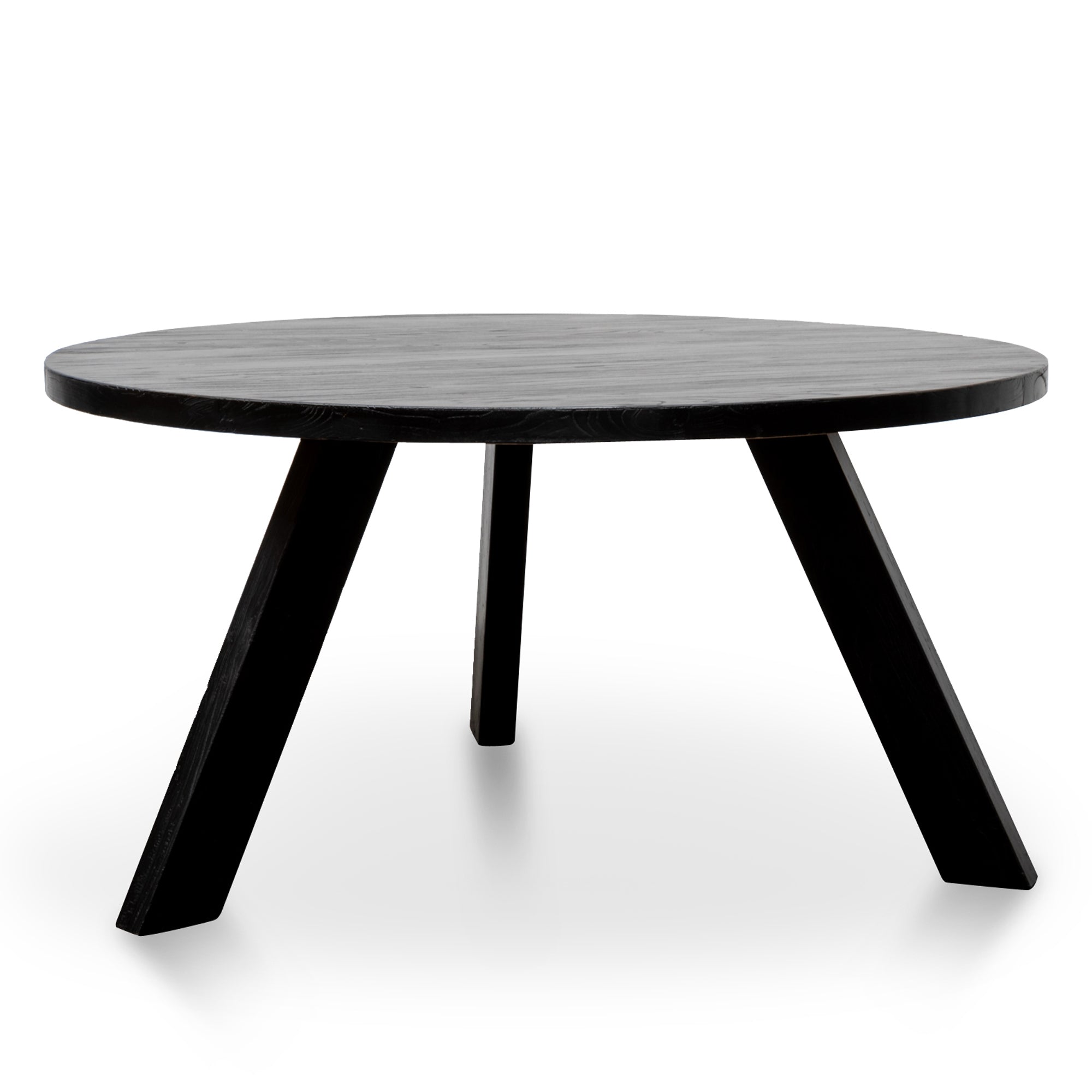 1.5M Round Siena Dining Table - Full Black