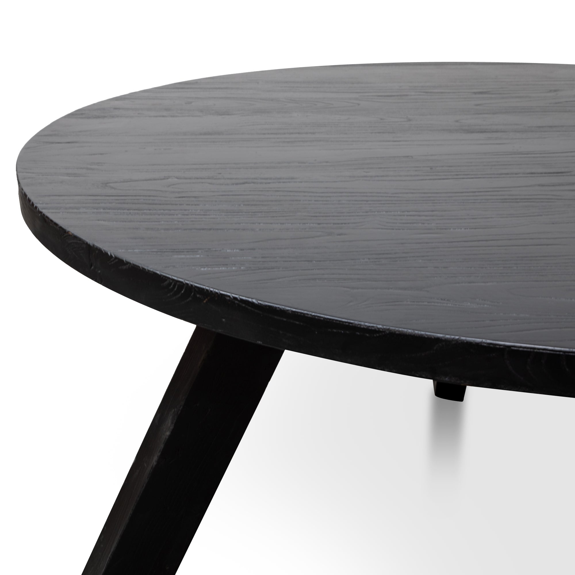 1.5M Round Siena Dining Table - Full Black