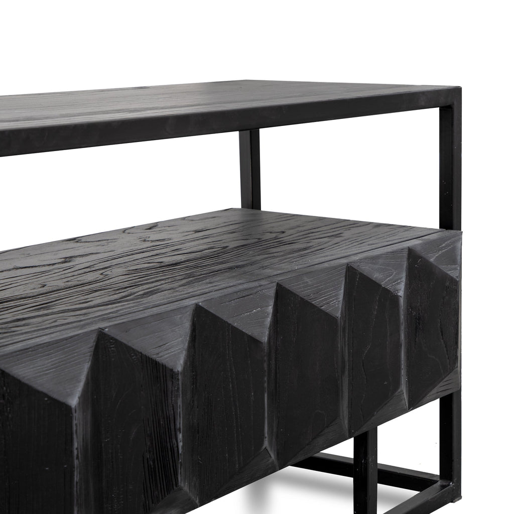 1.8m Entertainment TV Unit - Full Black