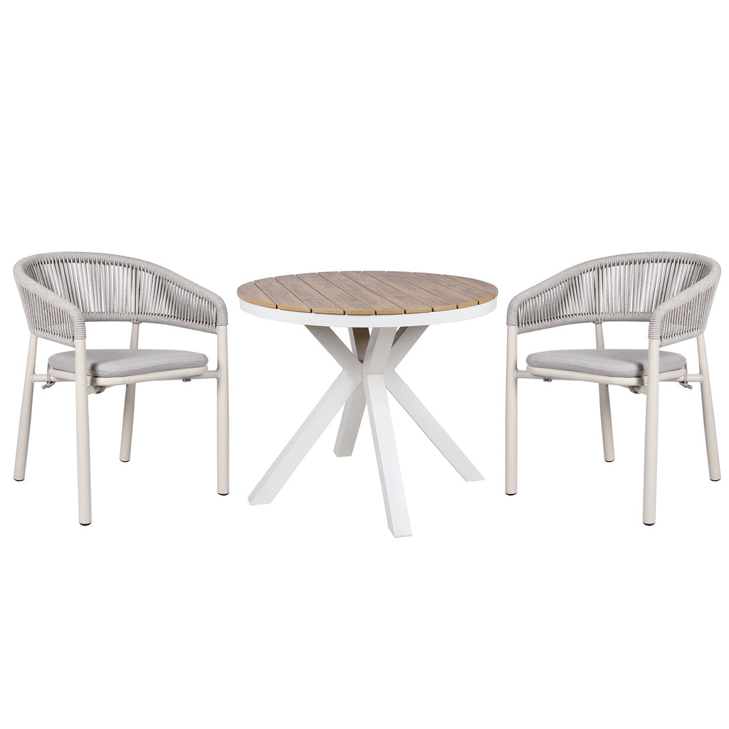 Sand White Outdoor Verona Dining Chair - Light Grey (Set of 2)