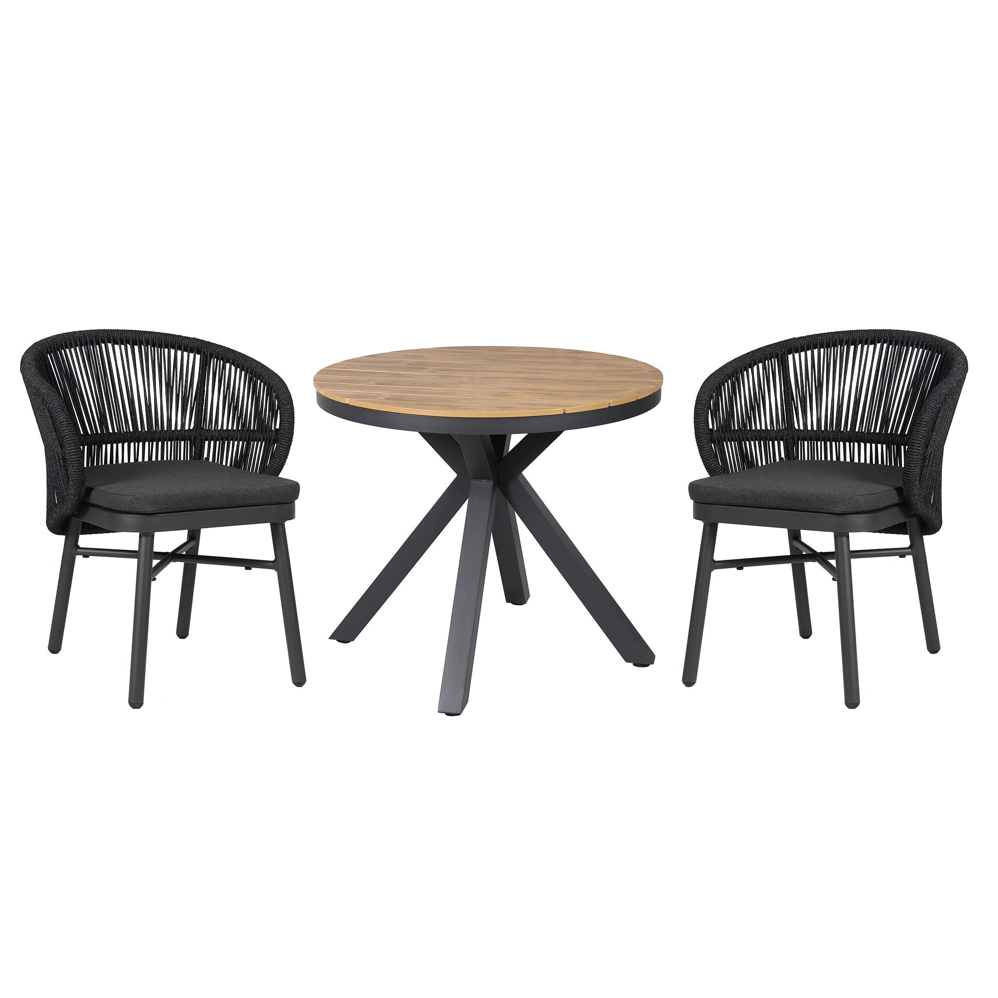 Outdoor Verona Dining Chair - Charcoal (Set of 2)
