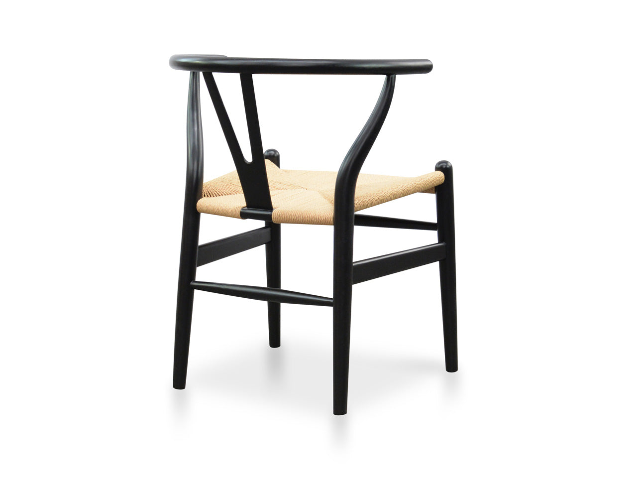 Verona Dining Chair - Black - Natural Seat (Set of 2)