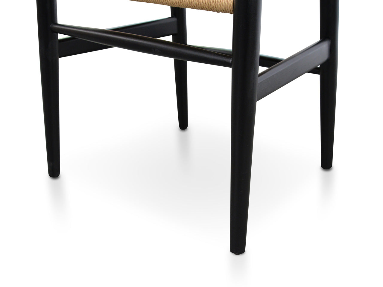 Verona Dining Chair - Black - Natural Seat (Set of 2)