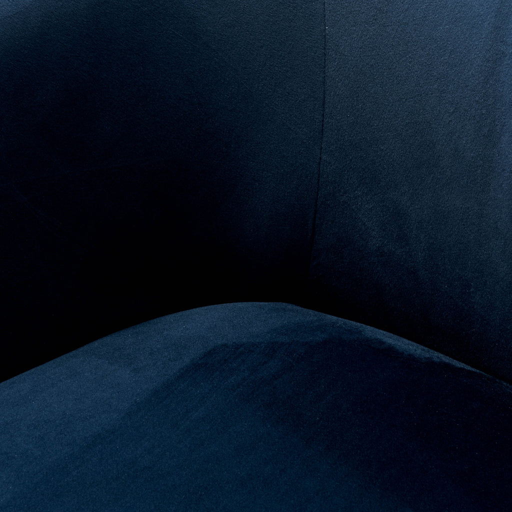 Swivel Ravello Lounge Chair - Navy Velvet