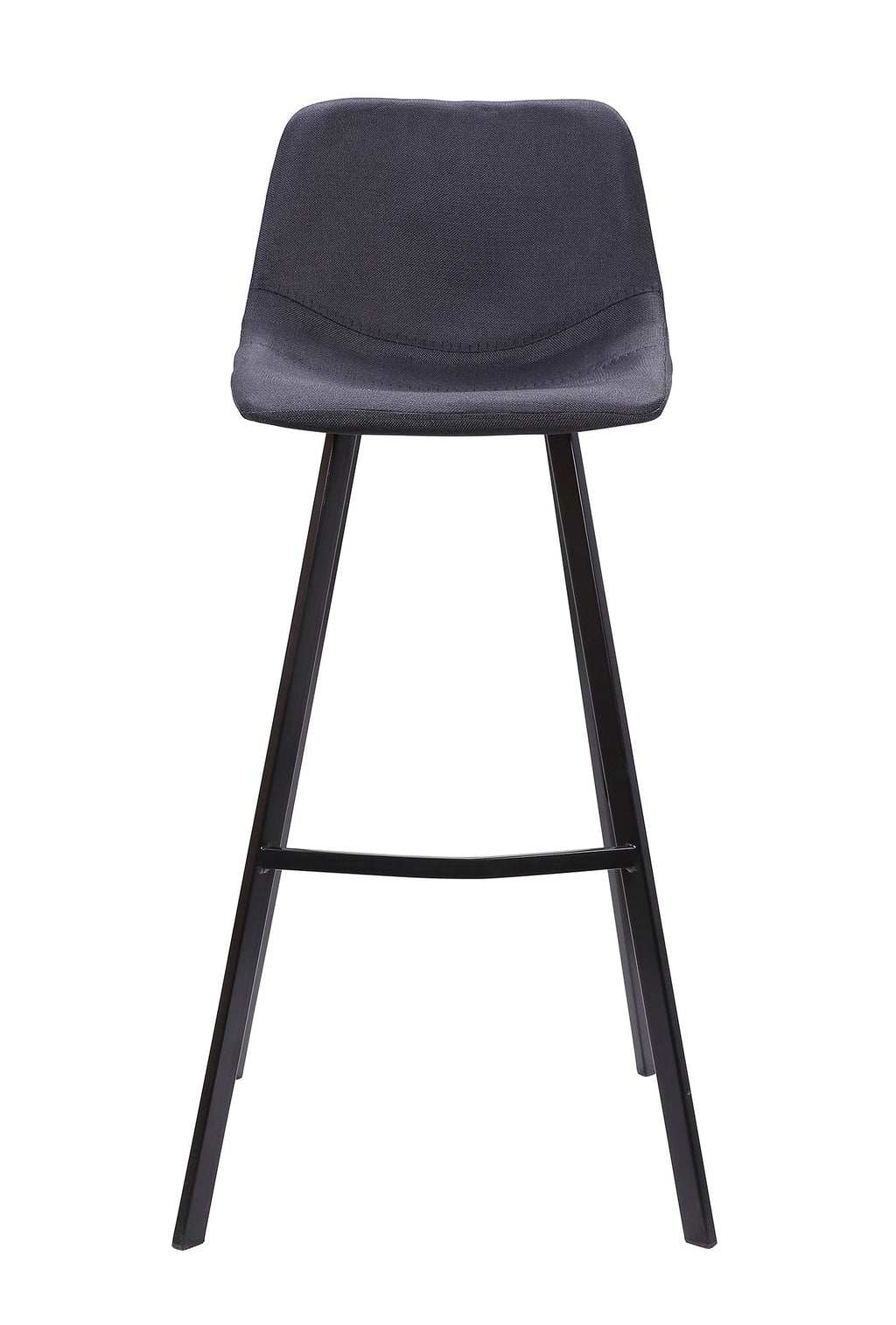 80cm Amalfi Bar Stool in Black Fabric (Set of 2)