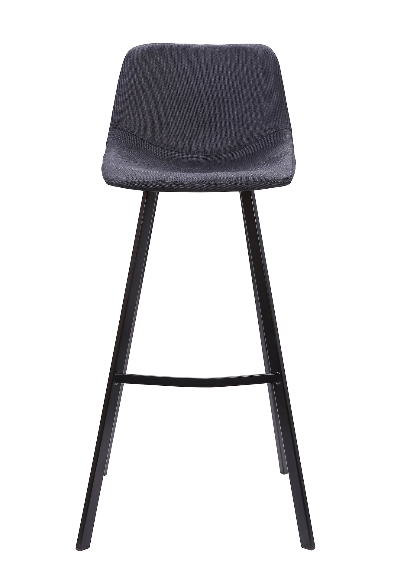 80cm Amalfi Bar Stool in Black Fabric (Set of 2)