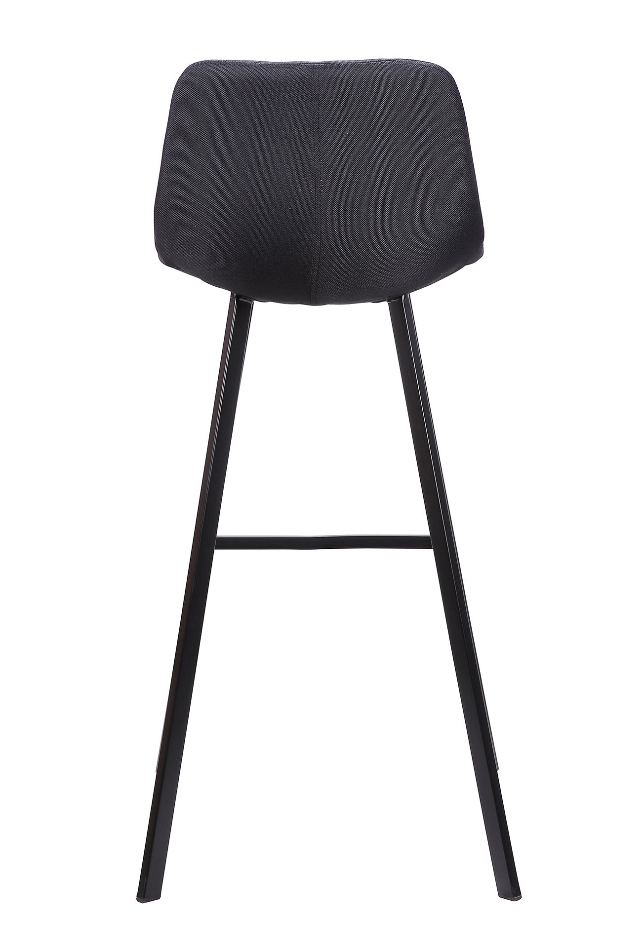 80cm Amalfi Bar Stool in Black Fabric (Set of 2)