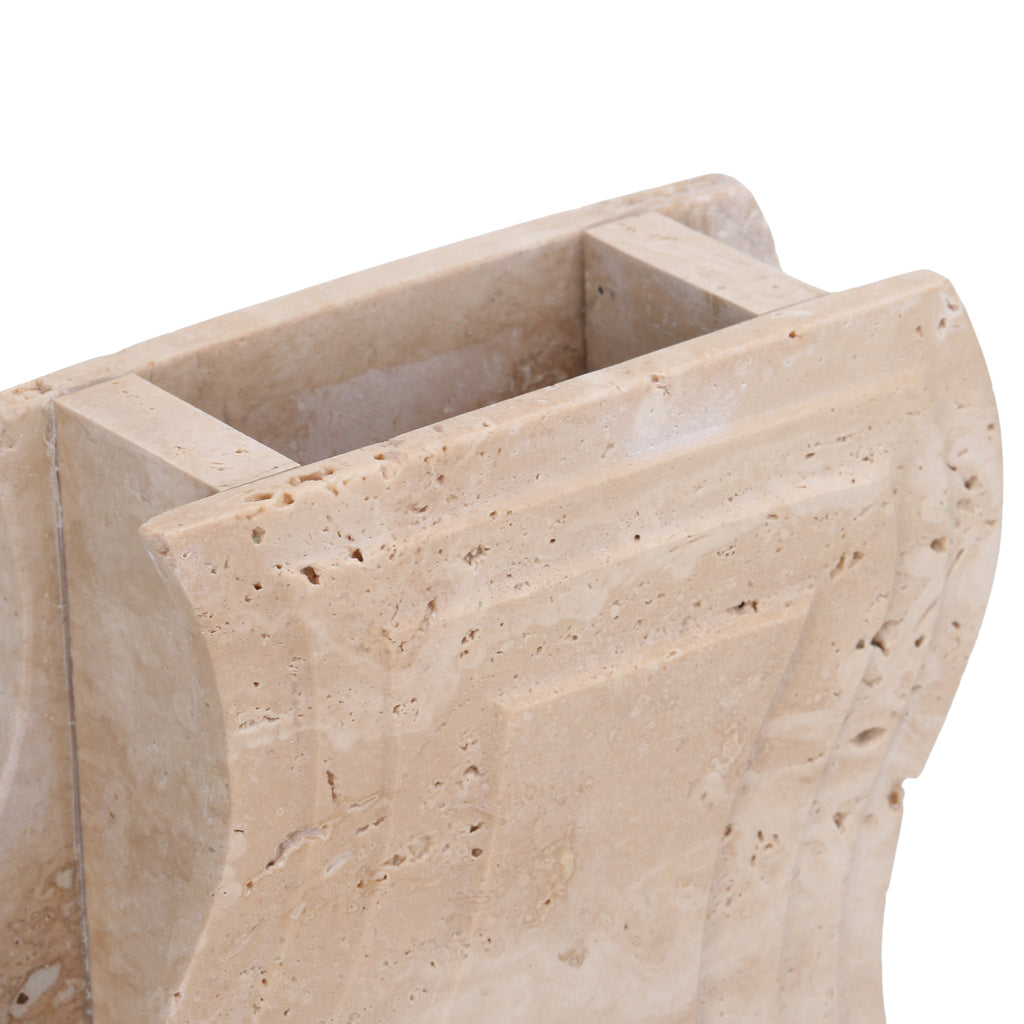Curve Marble Base - Beige