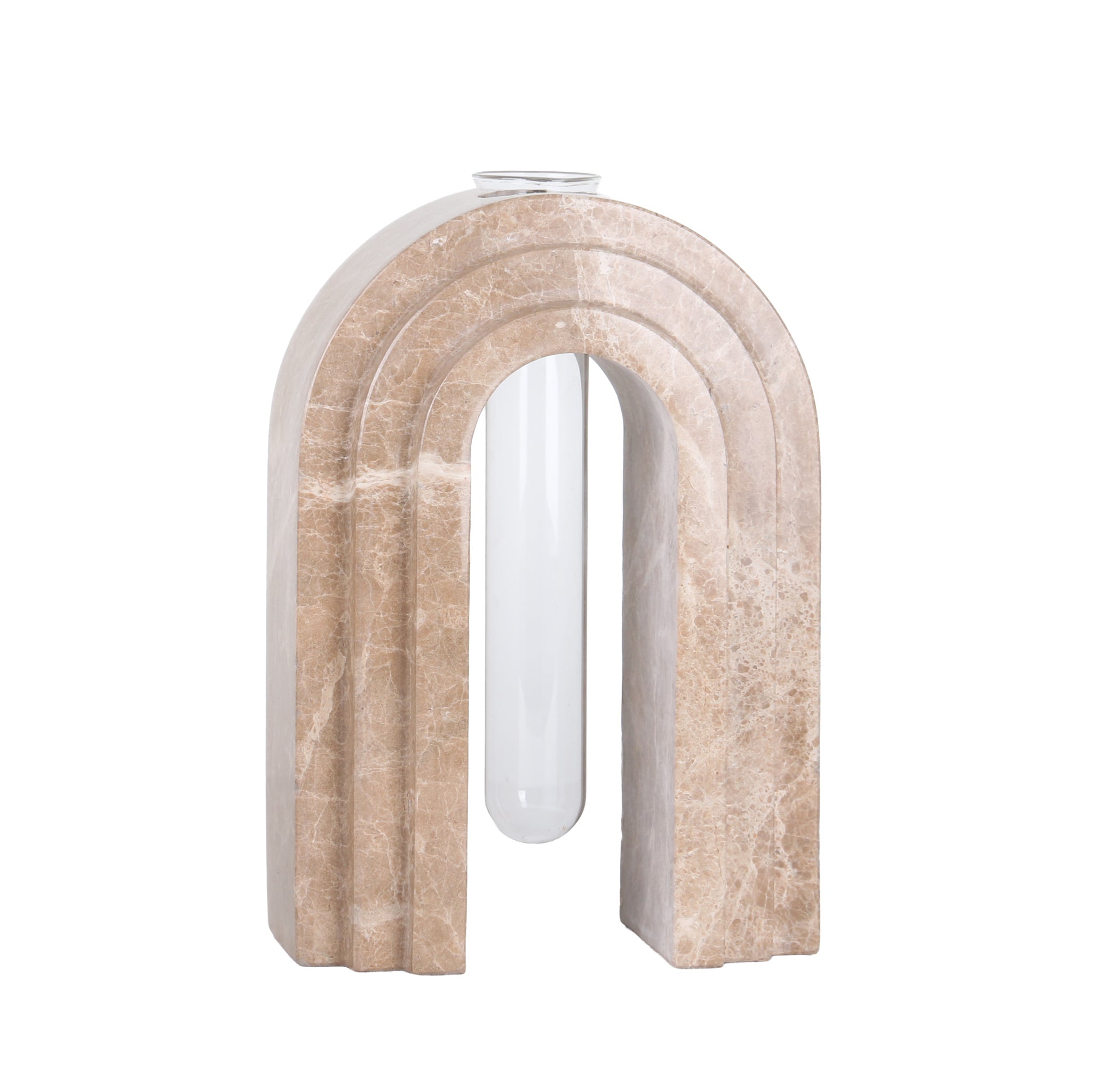 Marble Arch Vase - Light Coffee