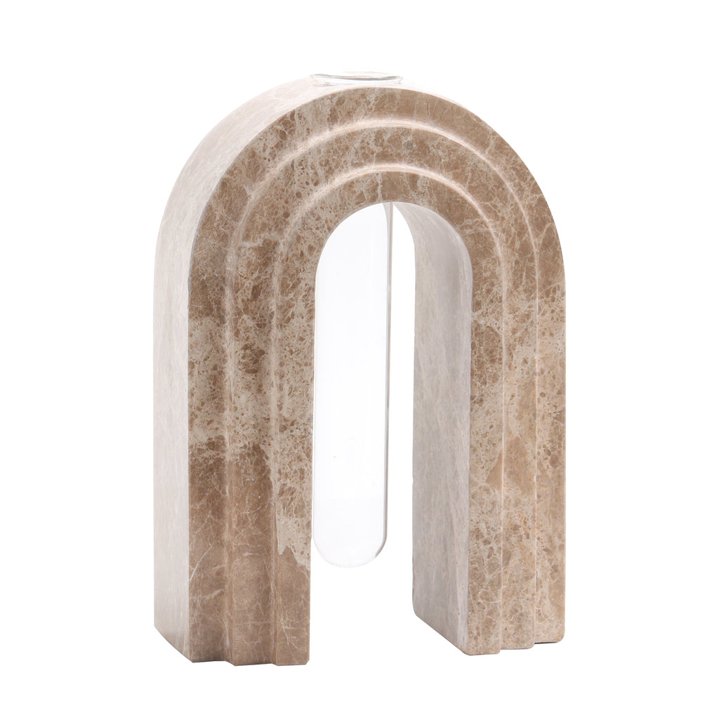 Marble Arch Vase - Light Coffee