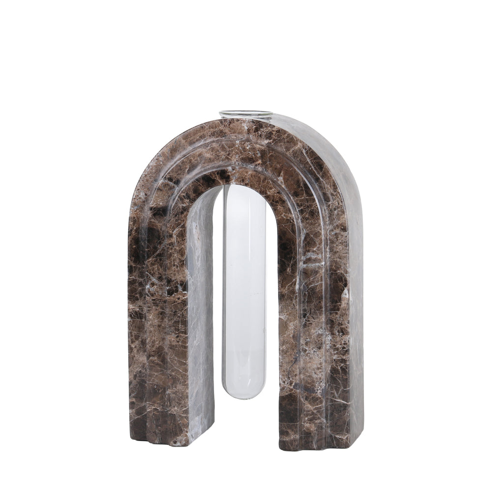 Marble Arch Vase - Dark Coffee