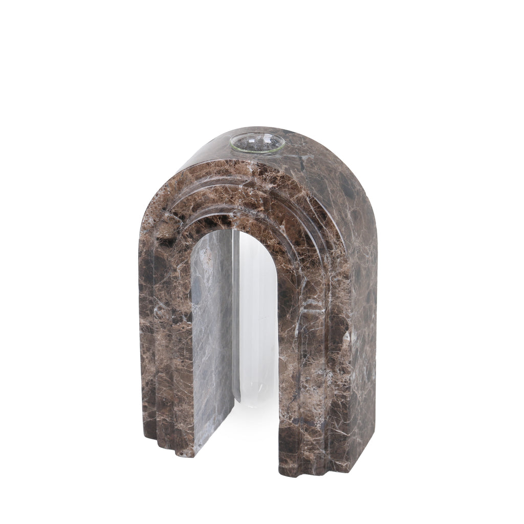 Marble Arch Vase - Dark Coffee