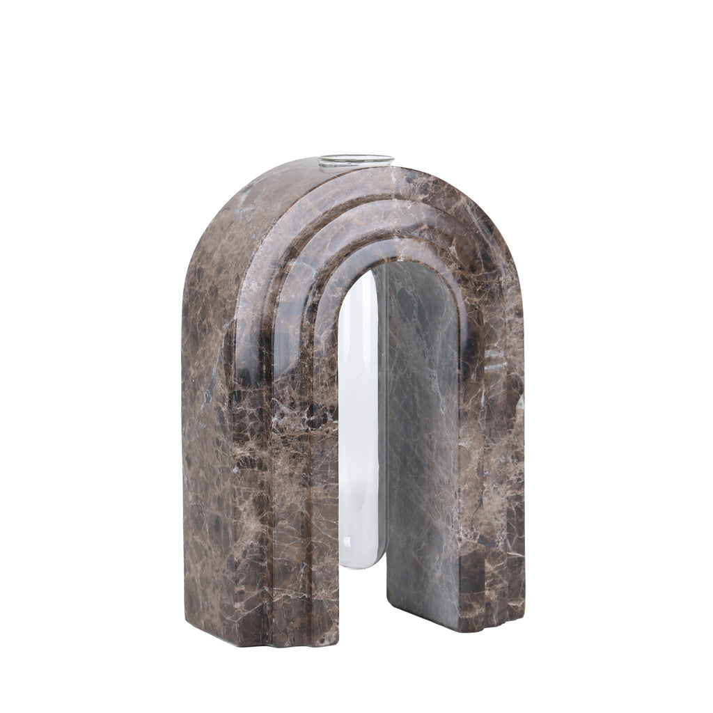 Marble Arch Vase - Dark Coffee