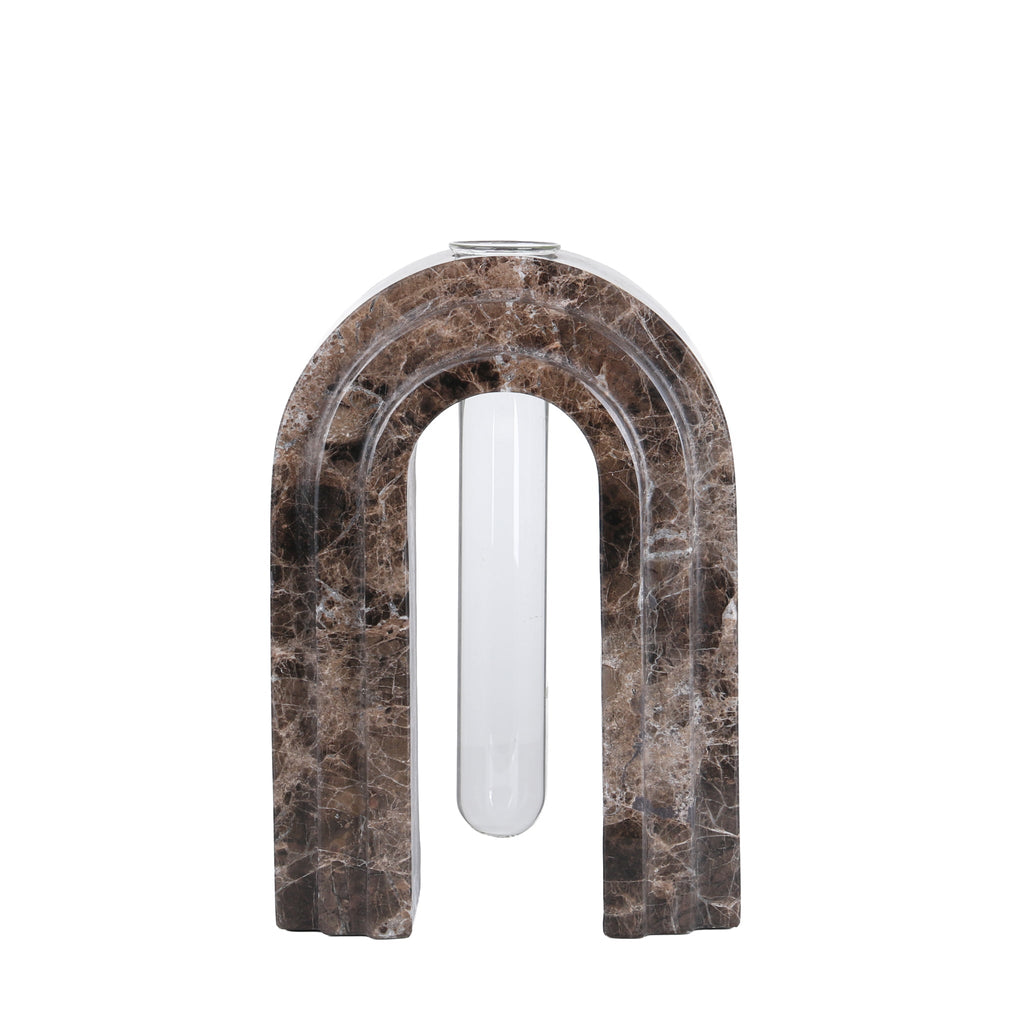 Marble Arch Vase - Dark Coffee