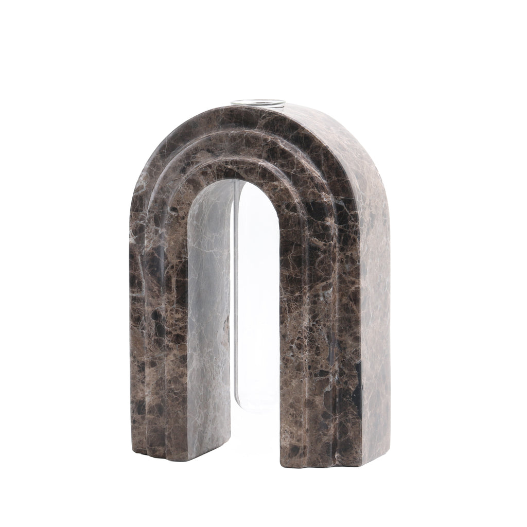 Marble Arch Vase - Dark Coffee