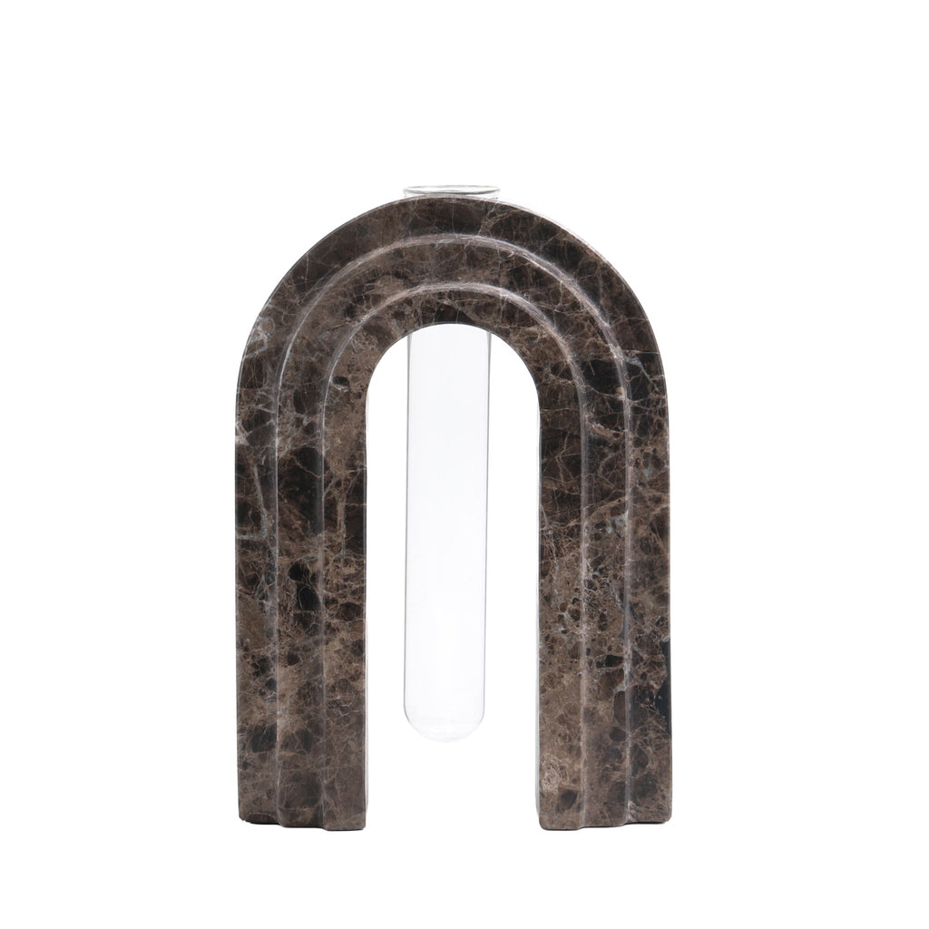 Marble Arch Vase - Dark Coffee
