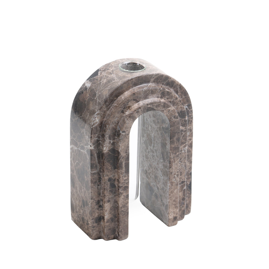 Marble Arch Vase - Dark Coffee