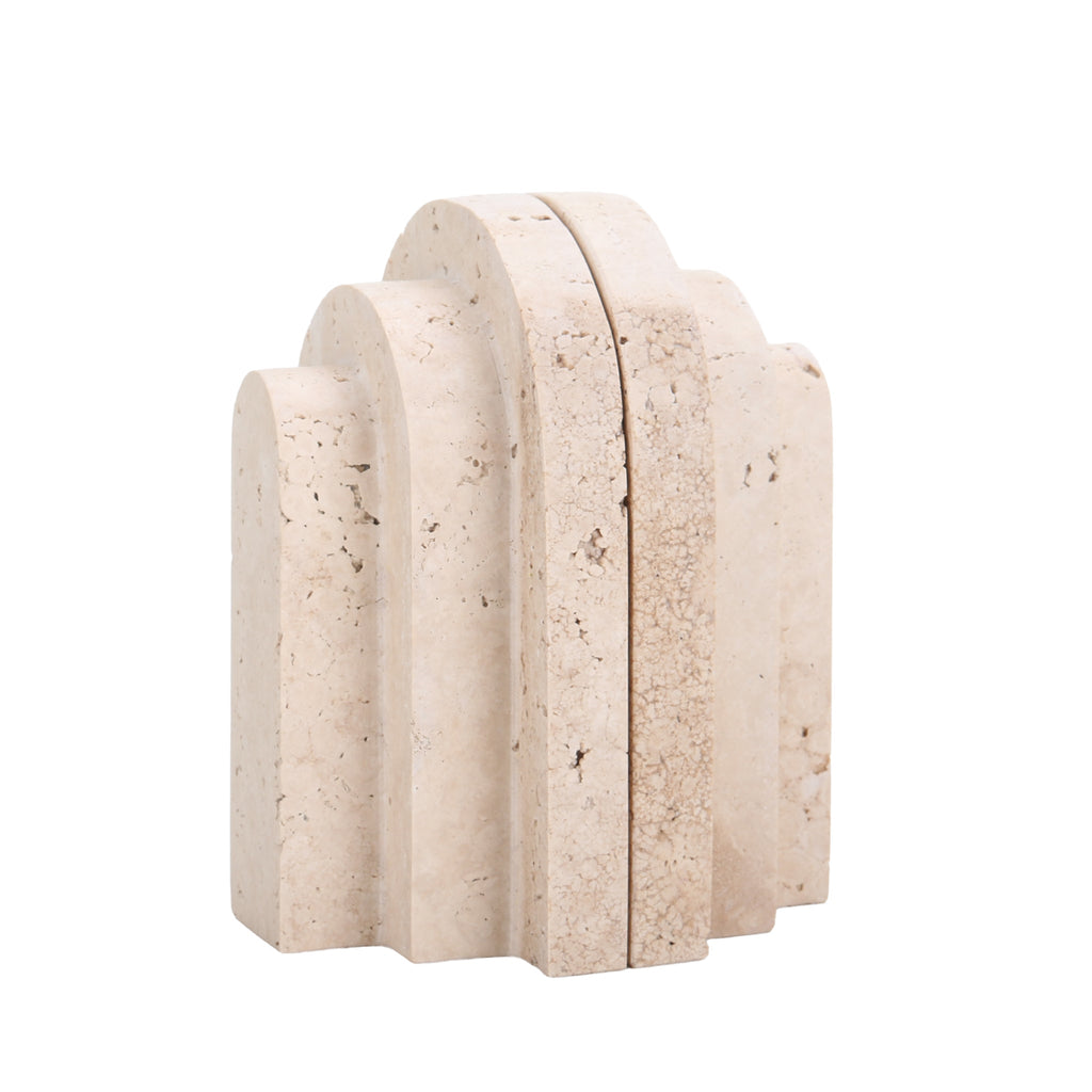Stone Bookends - Beige