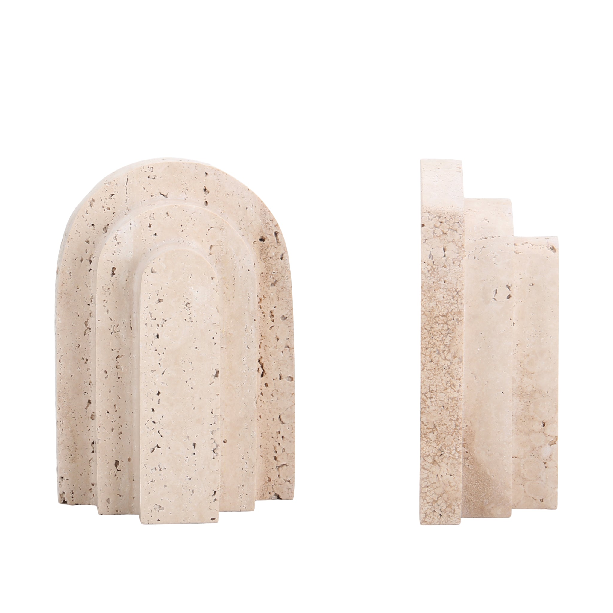 Stone Bookends - Beige