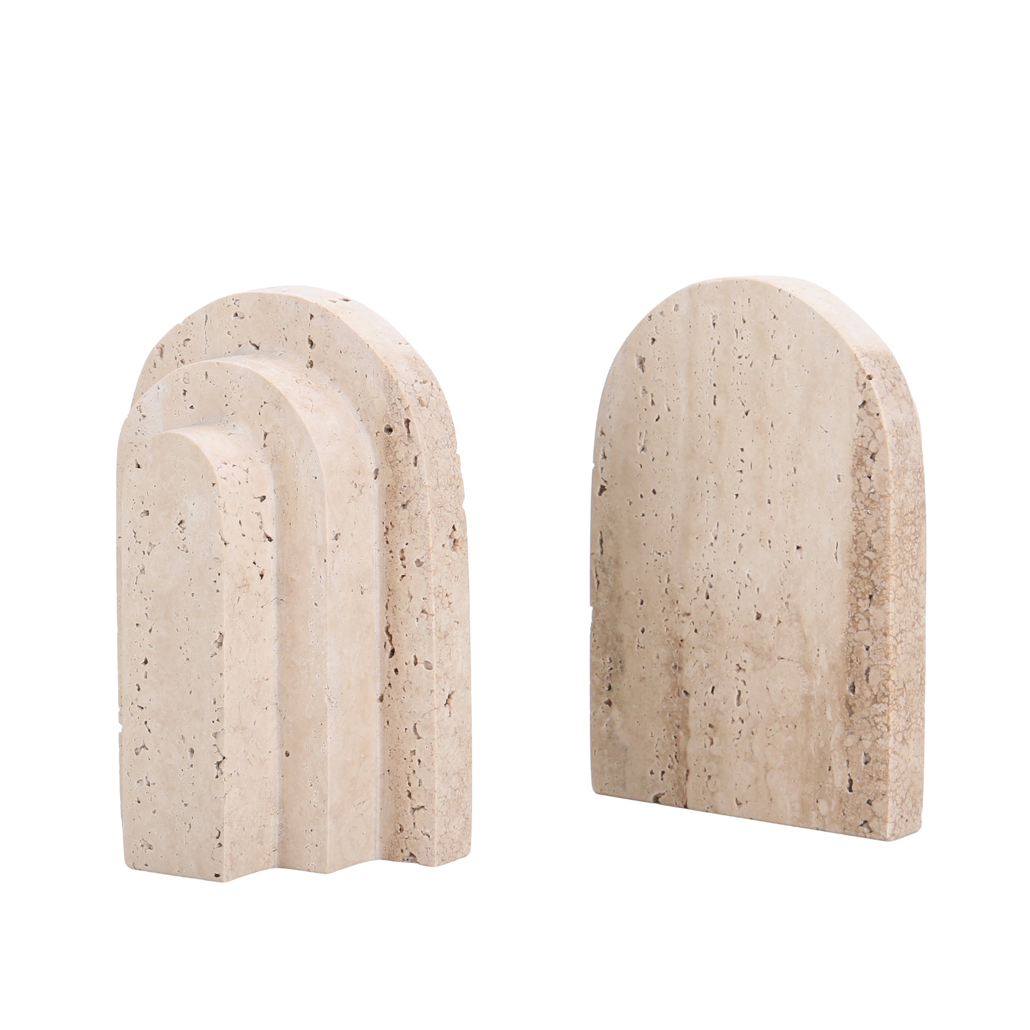 Stone Bookends - Beige