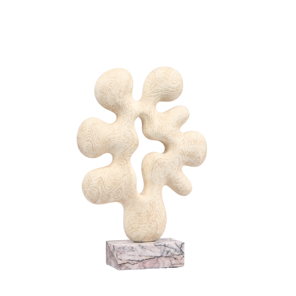 Organic Desktop Sculpture - Beige