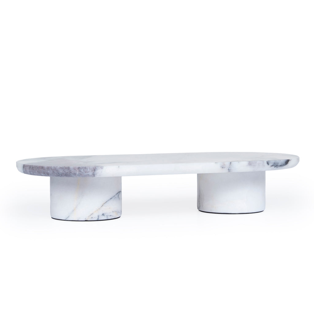 Natural Marble Tray - White