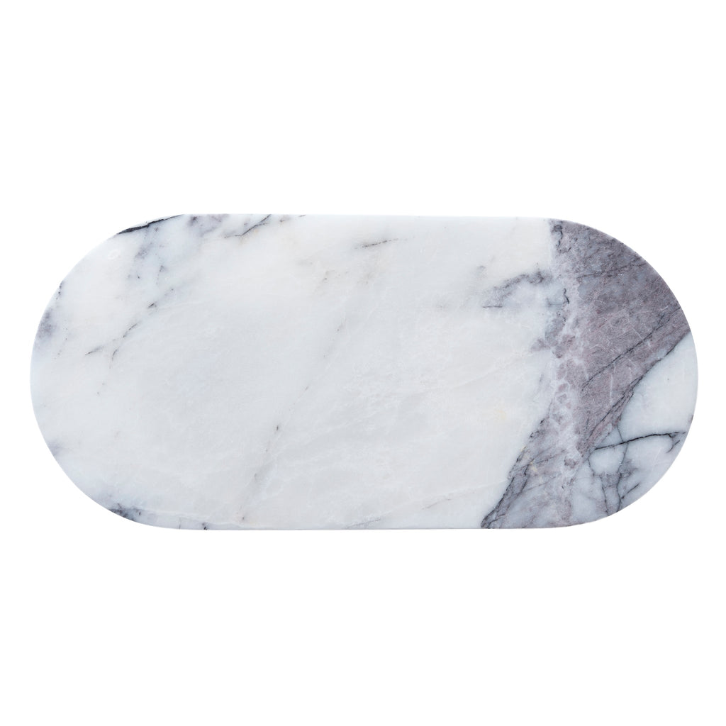 Natural Marble Tray - White