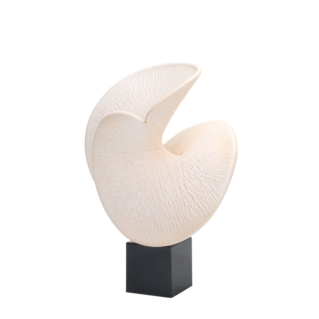 Shell Look Sculpture - Beige