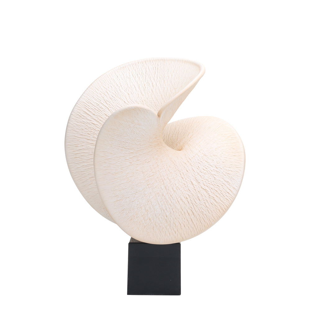 Shell Look Sculpture - Beige