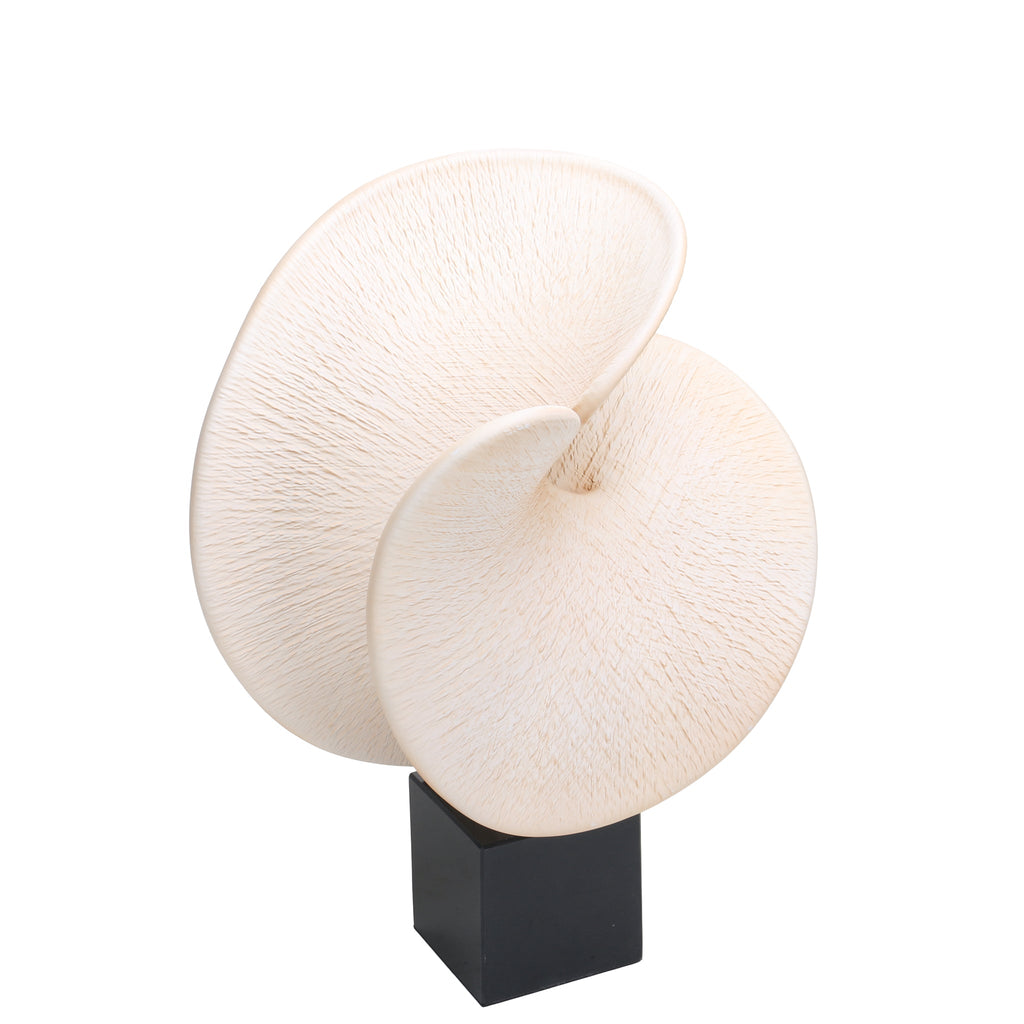 Shell Look Sculpture - Beige