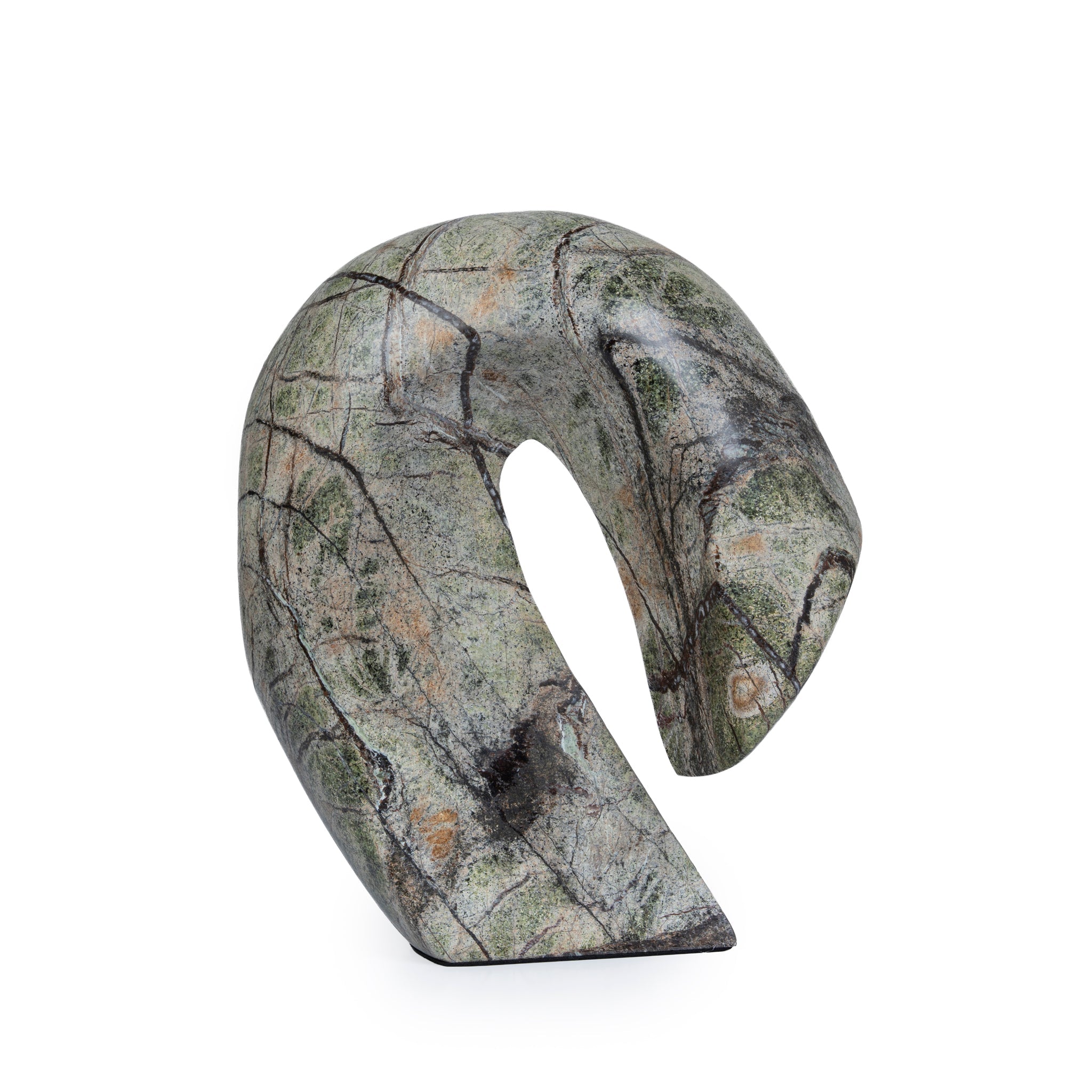 Sea Waves Marble Sculpture - Green
