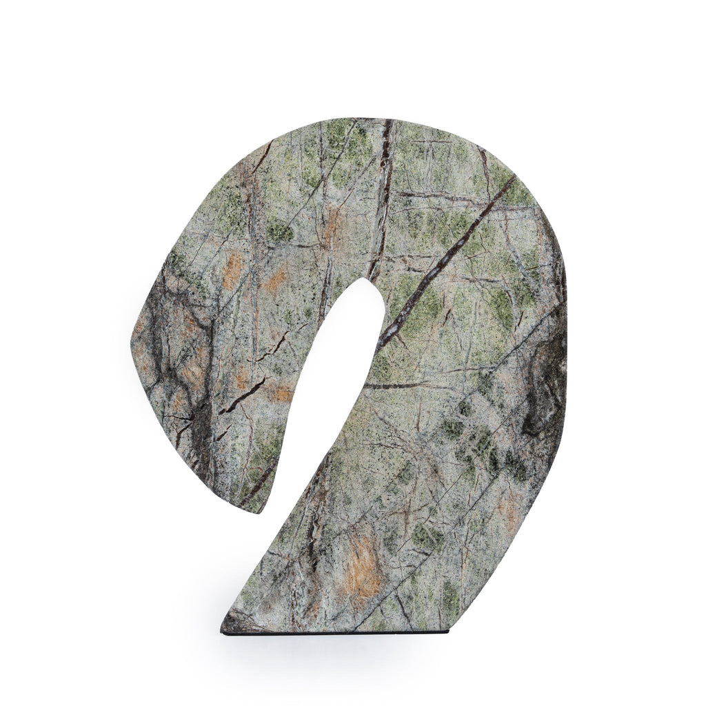 Sea Waves Marble Sculpture - Green