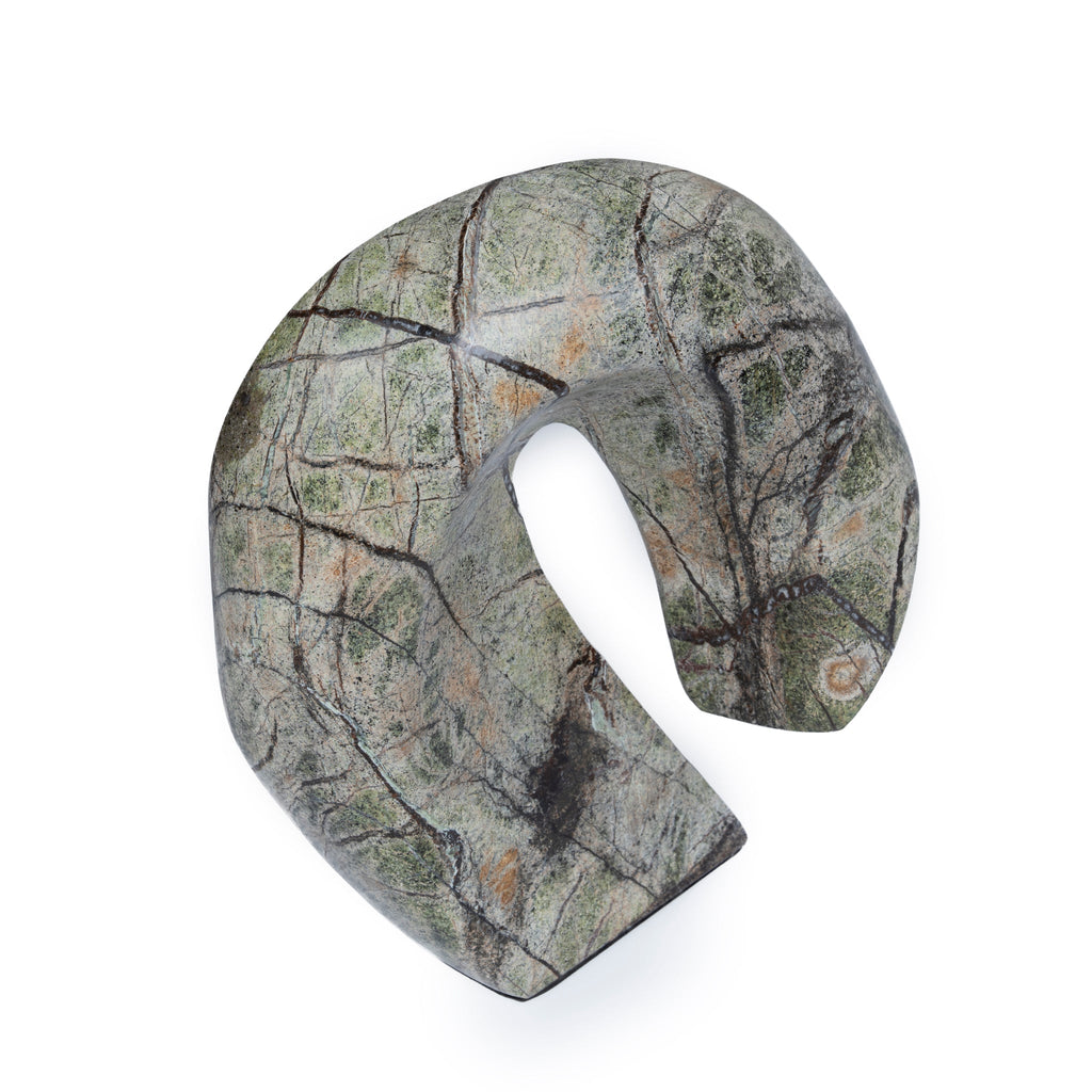 Sea Waves Marble Sculpture - Green