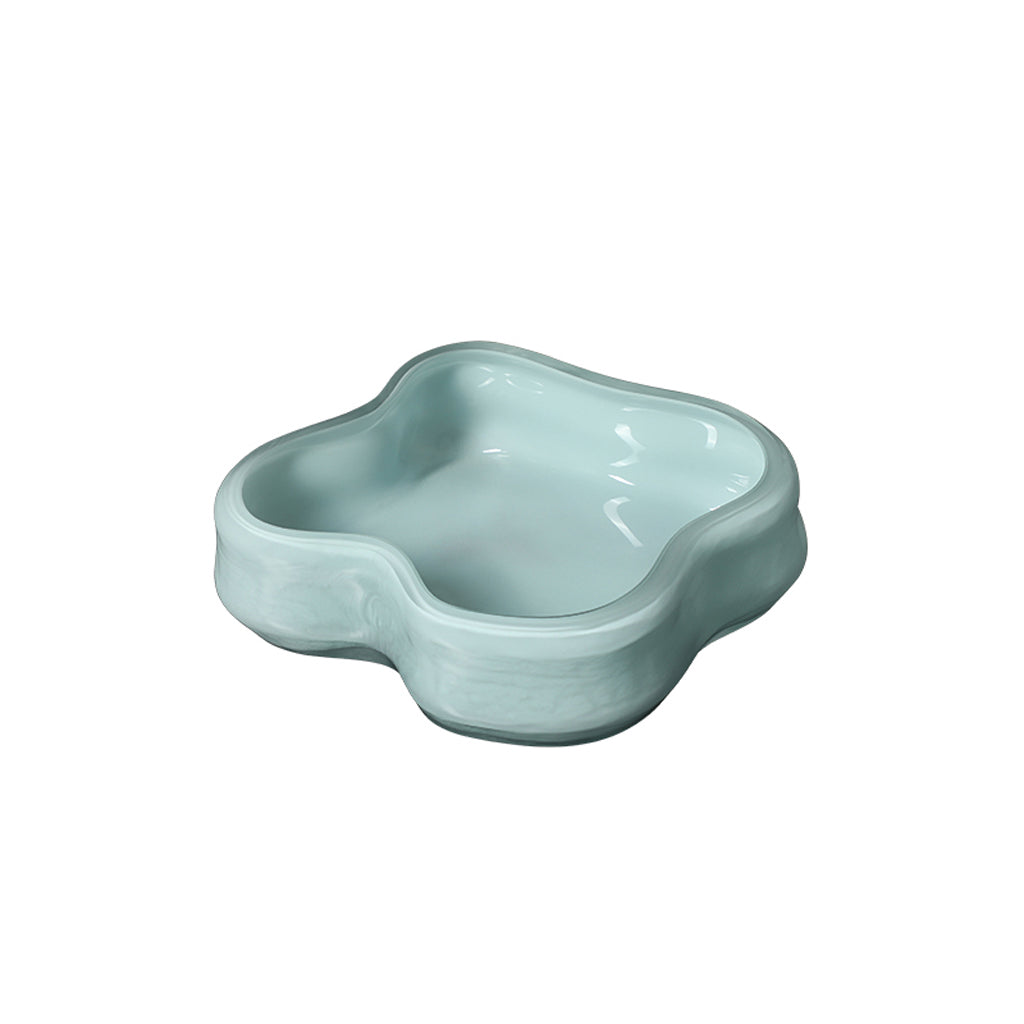 Glass Petal Plate B - Blue